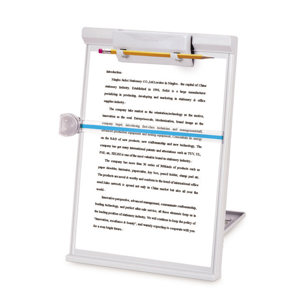클립 타이핑 종이 홀더 문서 조정 가능한 복사 용지 독서 스탠드 사무실 및 학교 공급 35x23cm